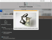 Tablet Screenshot of kawalekpodlogi.pl